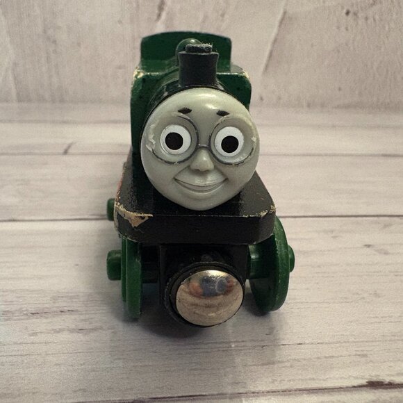 Thomas & Friends WHIFF Wooden Green Railway Train 2003 (SKU: 201TO) - Picture 1 of 10